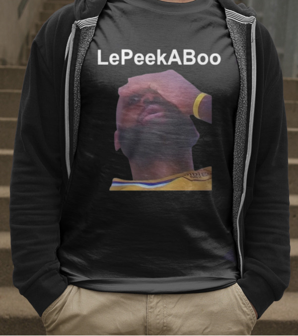 LeBron LePeekABoo Yellow Jersey Wristband T-Shirt