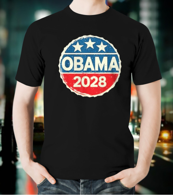 Lisa Guerrero Obama 2028 Three Star Blue Red T-Shirt