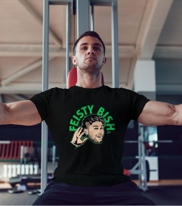 Feisty Bish Hand Gesture Illustration With Lian Bischel Artwork T-Shirt