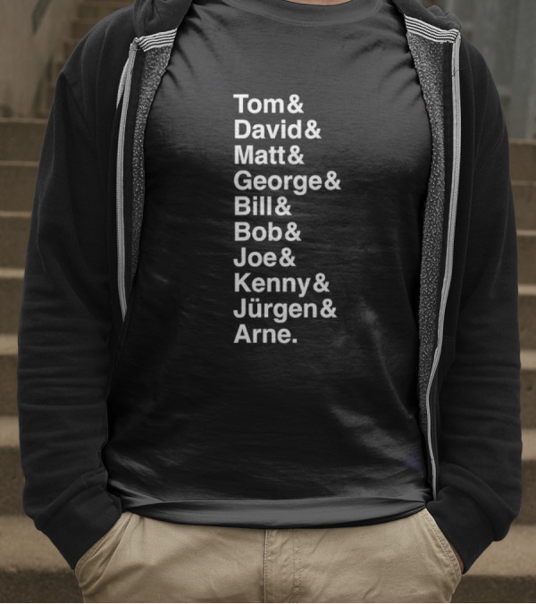 Liverpool FC 10 Coach Names Tom David Matt George Bill Bob Joe Kenny Jürgen Arne League Winning Managers T-Shirt