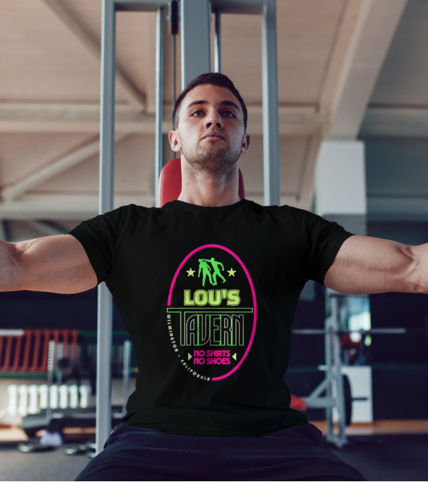 Lou's Tavern No S No Shoes Wilmington California T-Shirt