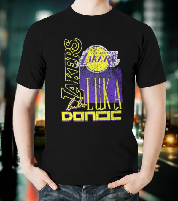 Los Angeles Lakers Luka Doncic NBA Player New Era T-Shirt