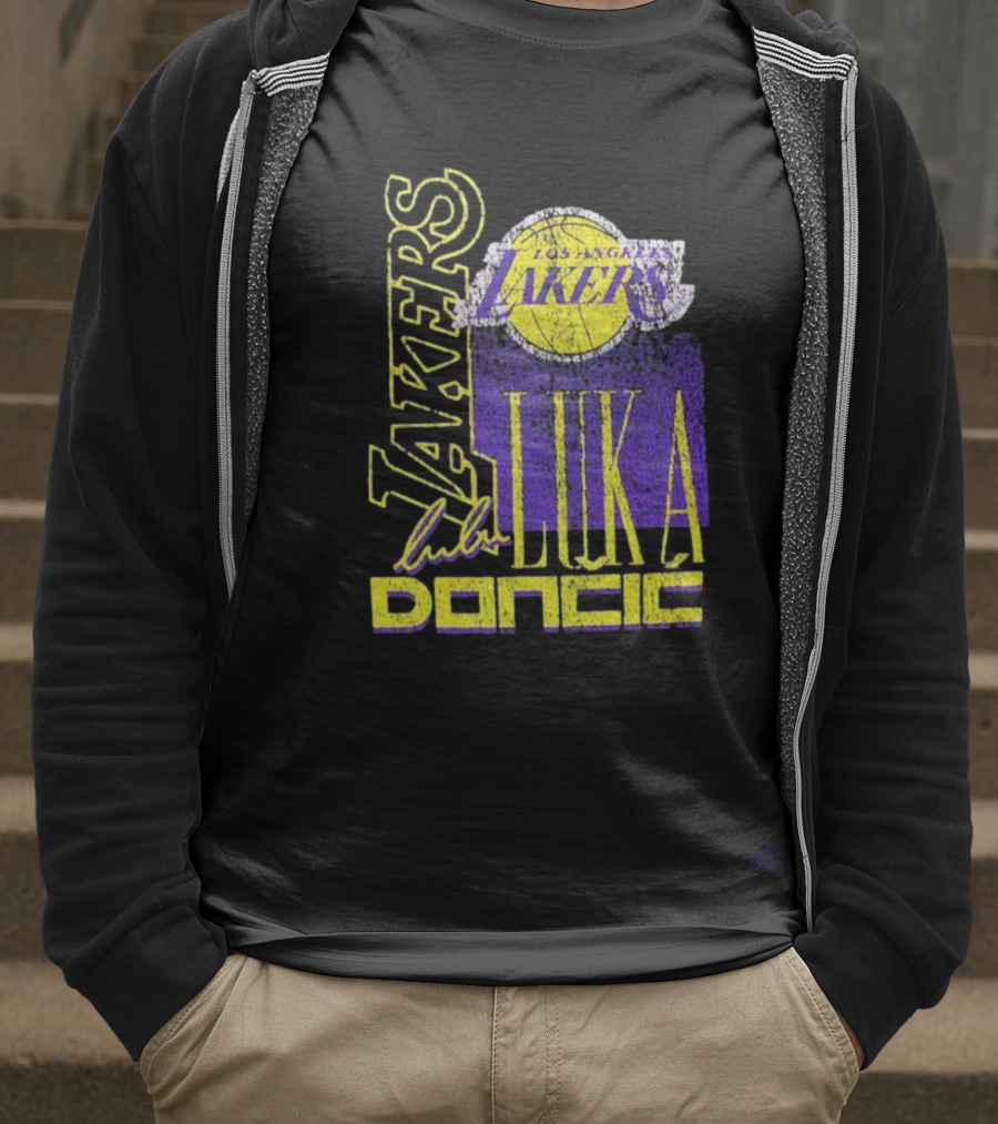 Los Angeles Lakers Luka Doncic NBA Player New Era T-Shirt