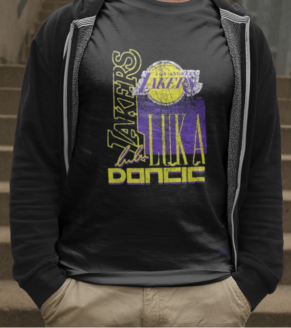 Los Angeles Lakers Luka Doncic NBA Player New Era T-Shirt