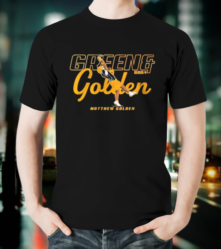 Green And Golden Matthew Golden Catch 88 T-Shirt