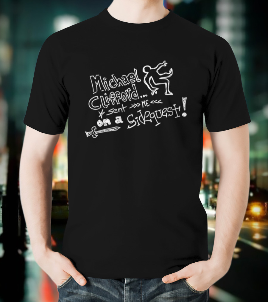 Michael Clifford Sent Me On A Sidequest Stick Figure Sword Adventure T-Shirt