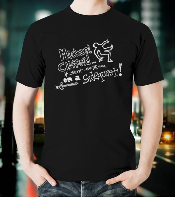 Michael Clifford Sent Me On A Sidequest Stick Figure Sword Adventure T-Shirt