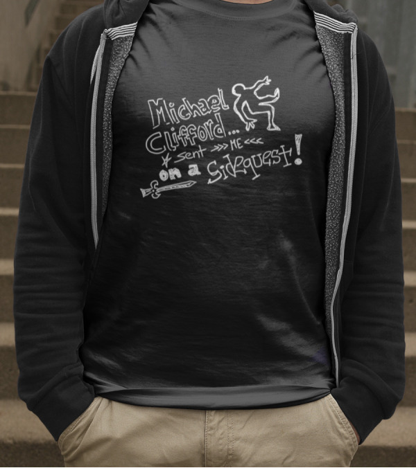 Michael Clifford Sent Me On A Sidequest Stick Figure Sword Adventure T-Shirt
