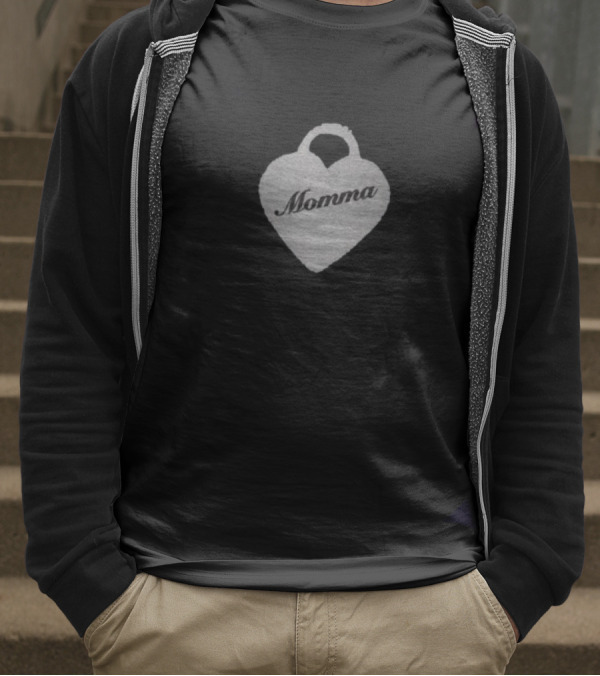 Momma Heart Charm T-Shirt