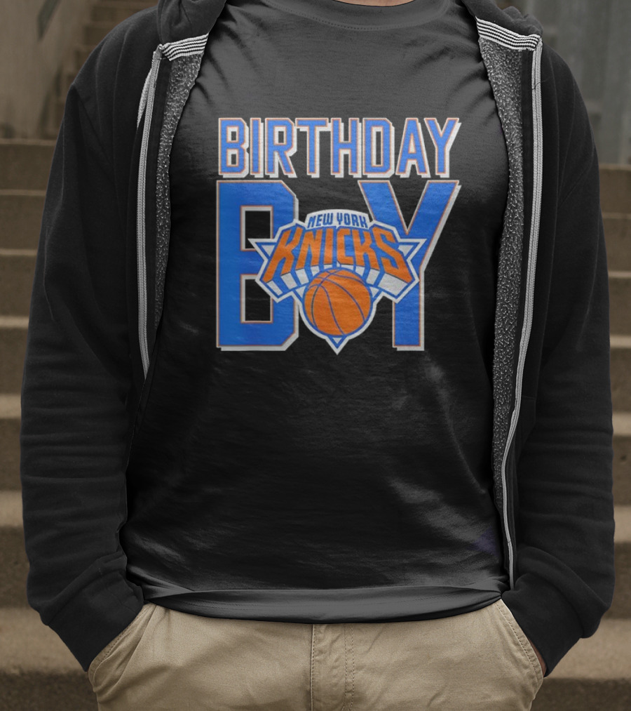 New York Knicks NBA Birthday Boy Basketball Fan Apparel T-Shirt