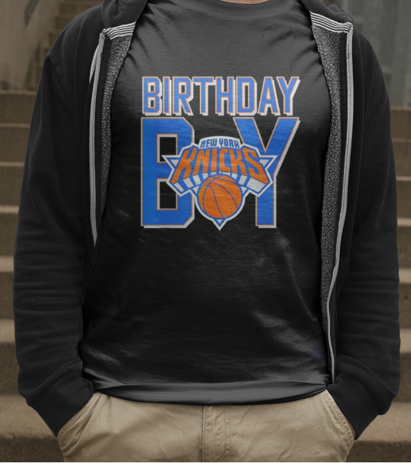 New York Knicks NBA Birthday Boy Basketball Fan Apparel T-Shirt