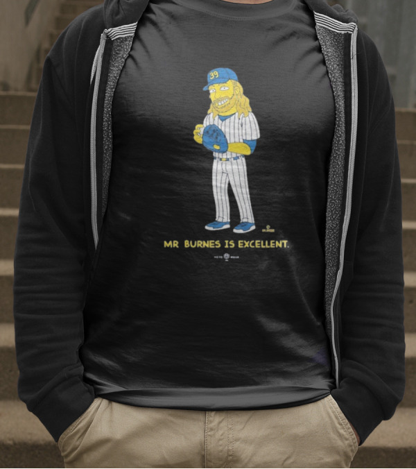 Mr Burnes Is Excellent Baseball Player 39 T-Shirt