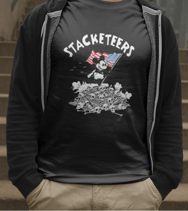 Stacketeers Mickey Mouse American Flag T-Shirt