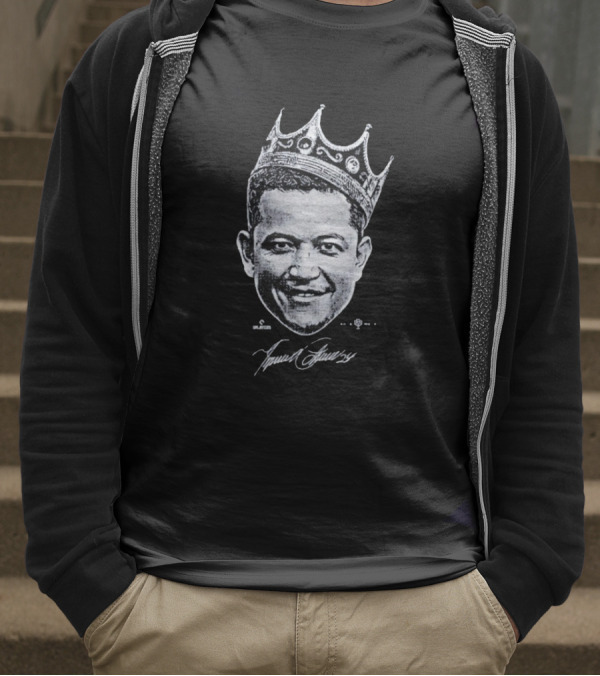Miguel Cabrera Crown Portrait With Signature T-Shirt
