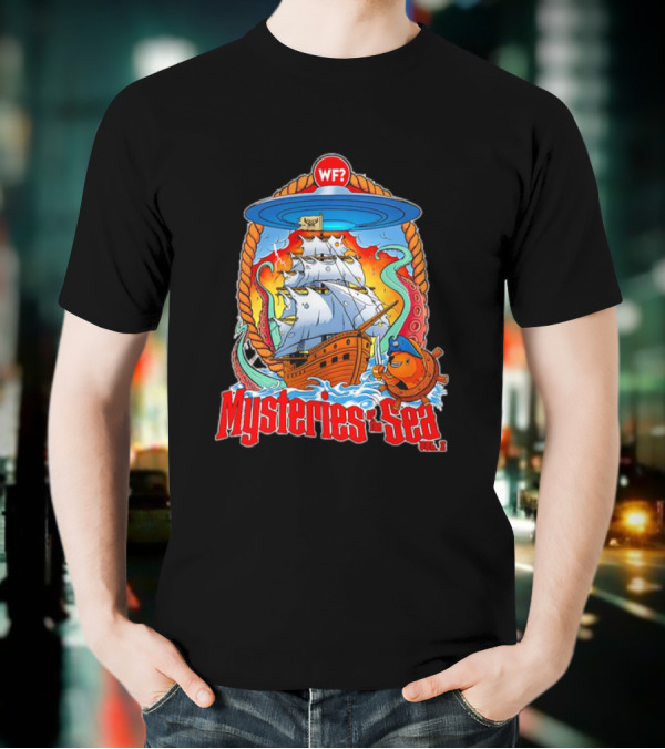 Mysteries Of The Sea Vol. 2 UFO Pirate Ship Cartoon WF? T-Shirt