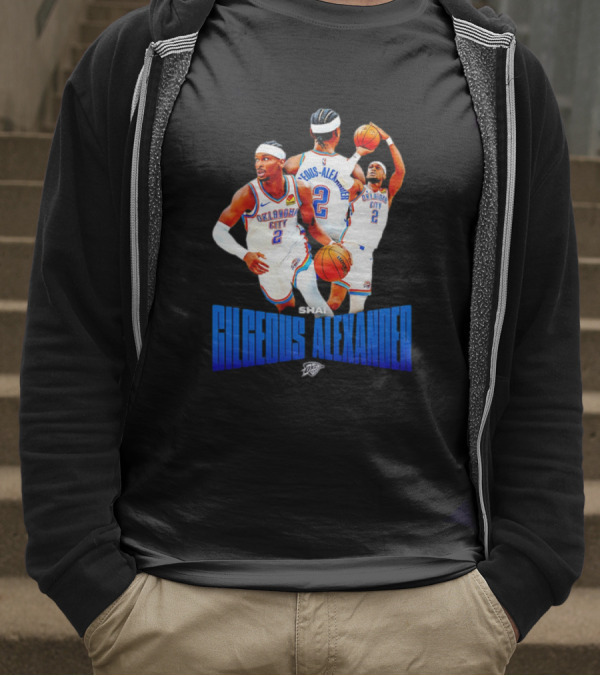 Oklahoma City Thunder Shai Gilgeous-Alexander 2 Basketball Jersey T-Shirt
