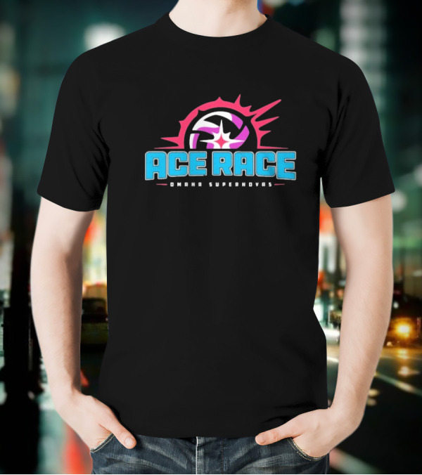 Omaha Supernovas Ace Race Volleyball Burst T-Shirt