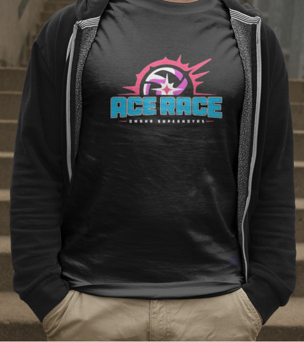 Omaha Supernovas Ace Race Volleyball Burst T-Shirt