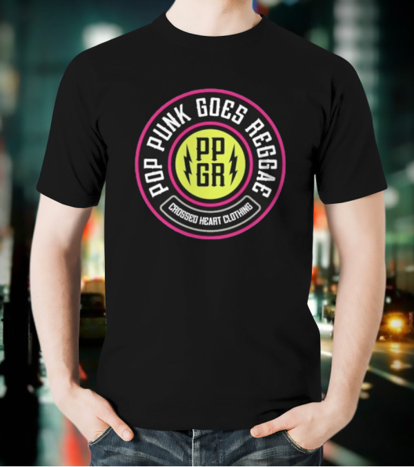 Pop Punk Goes Reggae PPGR Crossed Heart Clothing T-Shirt