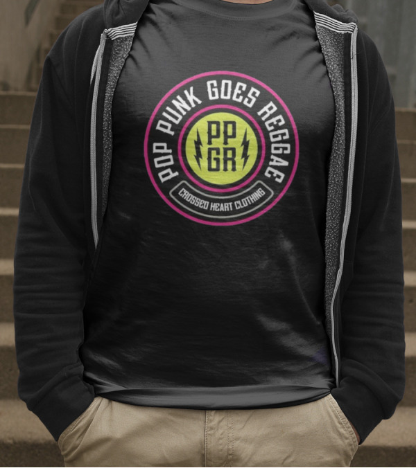 Pop Punk Goes Reggae PPGR Crossed Heart Clothing T-Shirt