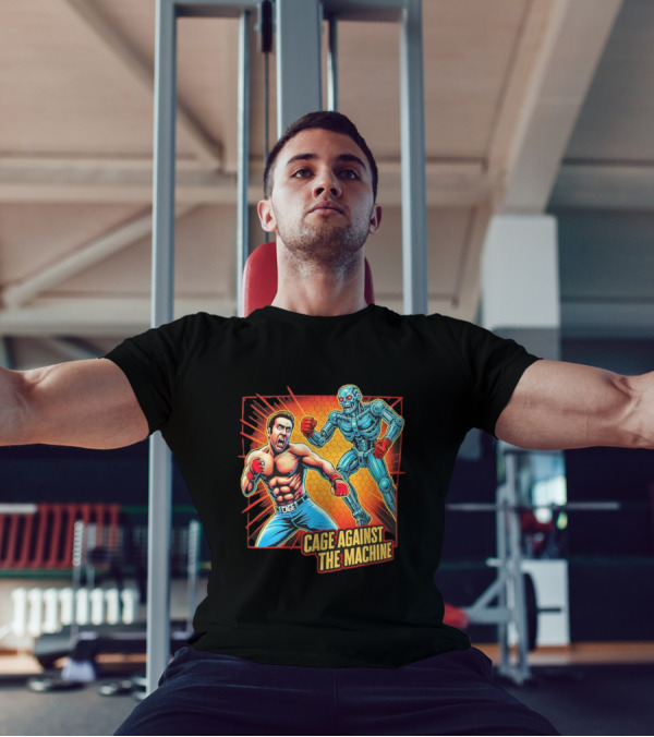 Cage Against The Machine Robot Showdown Boxing Battle T-Shirt