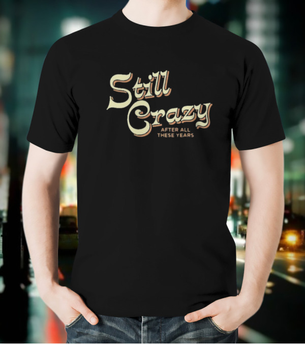Paul Simon Still Crazy After All These Years Retro Style T-Shirt