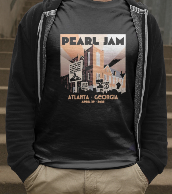 Pearl Jam Atlanta Georgia April 29 2025 Event Dark Matter US Tour T-Shirt