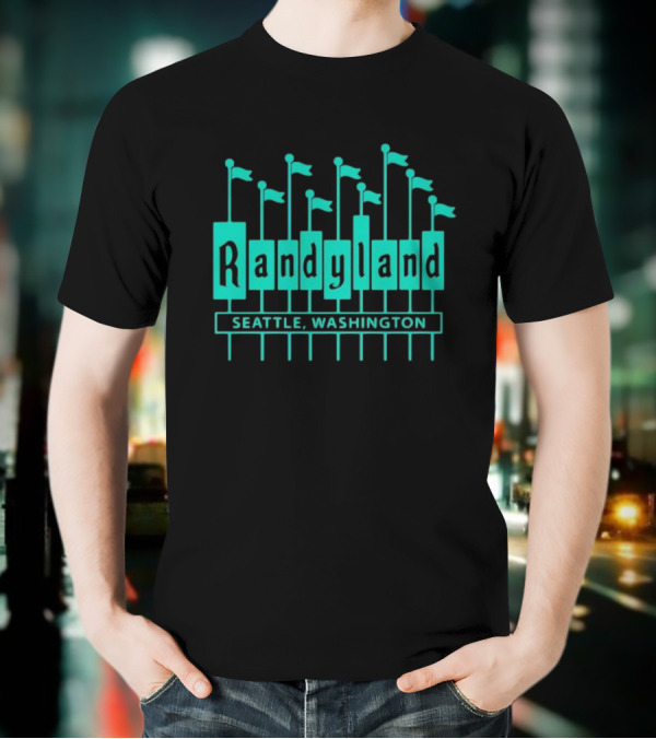 Randyland Seattle Washington Flags T-Shirt