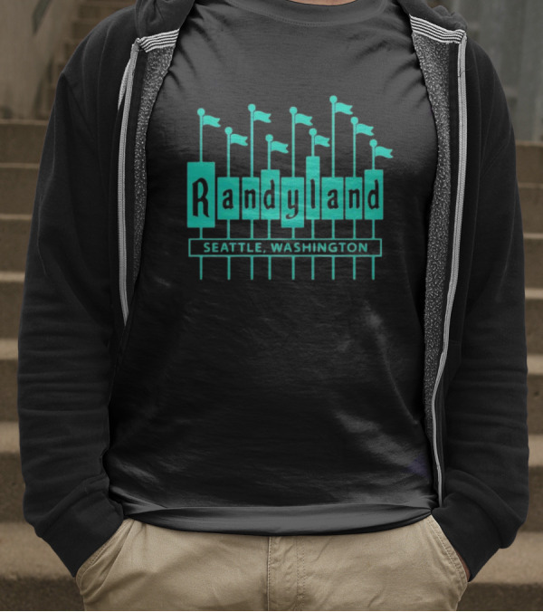 Randyland Seattle Washington Flags T-Shirt