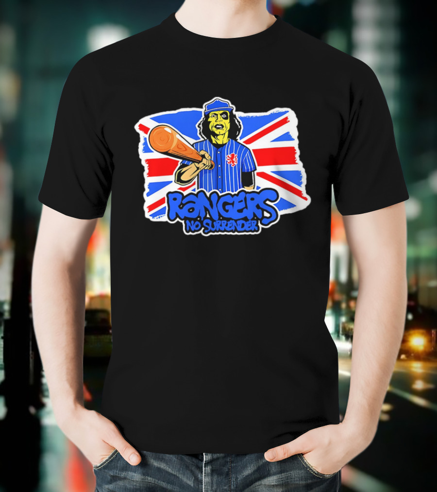 Rangers No Surrender Warrior Baseball British Flag T-Shirt