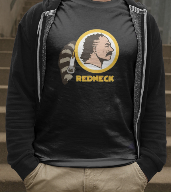 Redneck Team Washington Redskins Raccoon Tail Logo T-Shirt