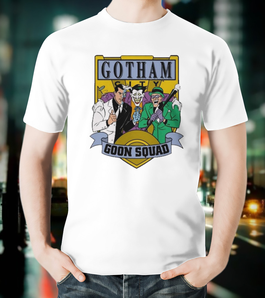 Gotham City Goon Squad Joker Riddler Trios T-Shirt