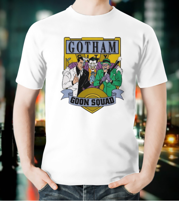 Gotham City Goon Squad Joker Riddler Trios T-Shirt