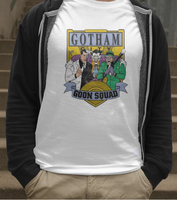 Gotham City Goon Squad Joker Riddler Trios T-Shirt