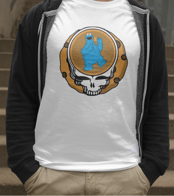 Grateful Dead Cookie Monster Steal Your Face Parody T-Shirt
