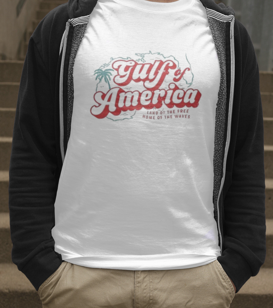 Gulf Of America Land Of The Tree Home Of The Waves T-Shirt