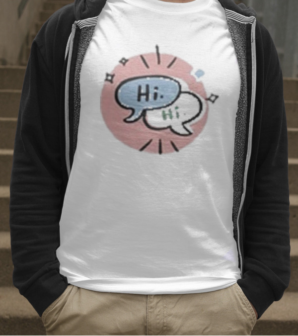 Heartstopper Hi Hi Love Story Conversation Bubbles T-Shirt