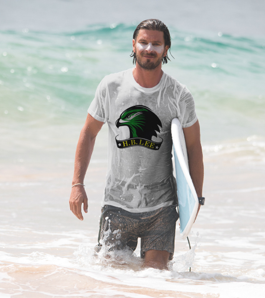 H.B. Lee Green Eagle Emblem T-Shirt