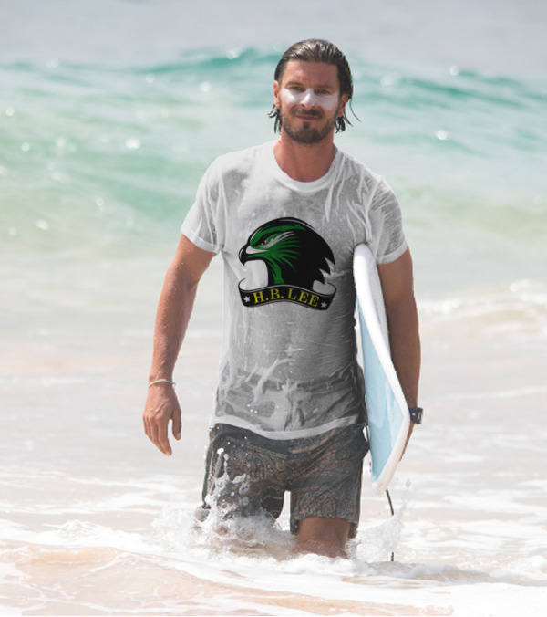 H.B. Lee Green Eagle Emblem T-Shirt