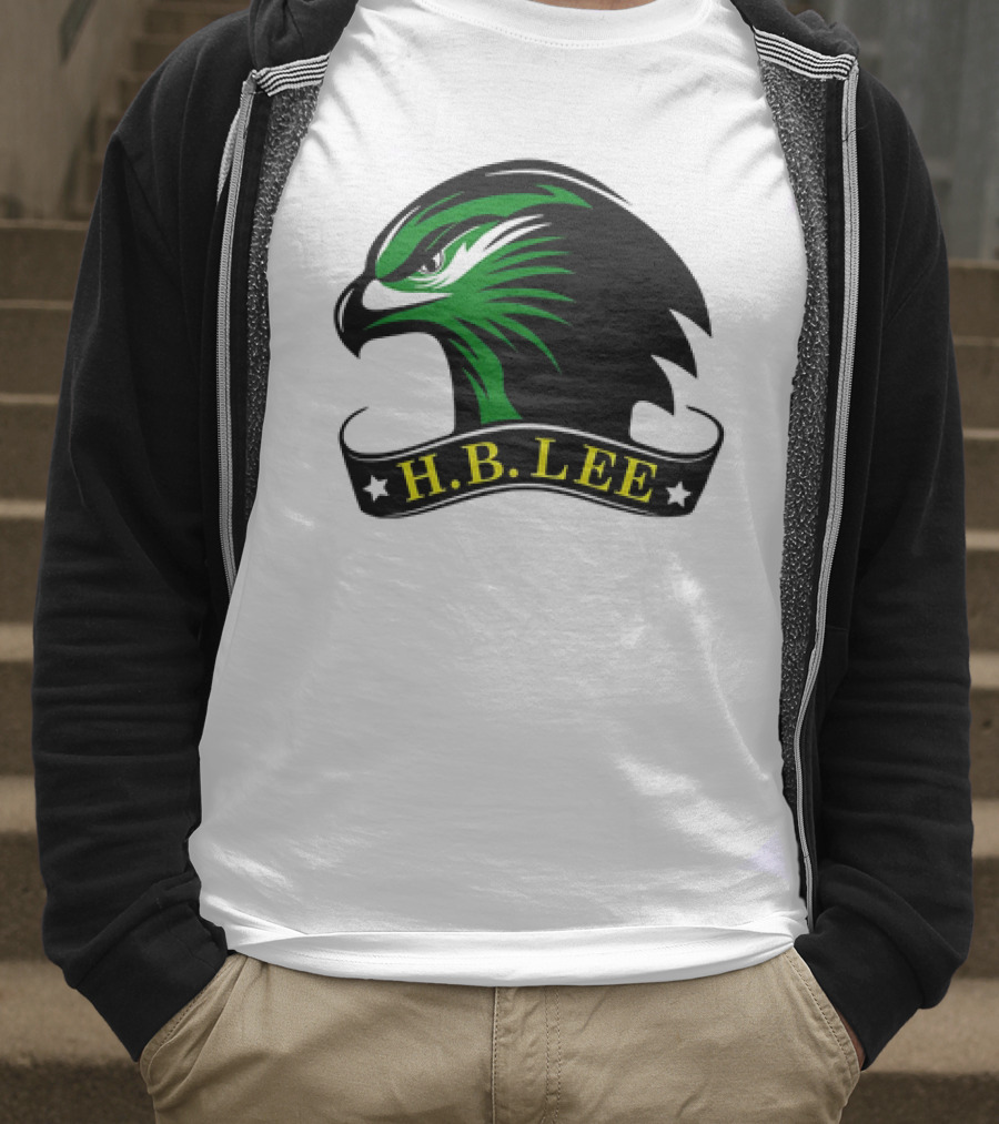 H.B. Lee Green Eagle Emblem T-Shirt