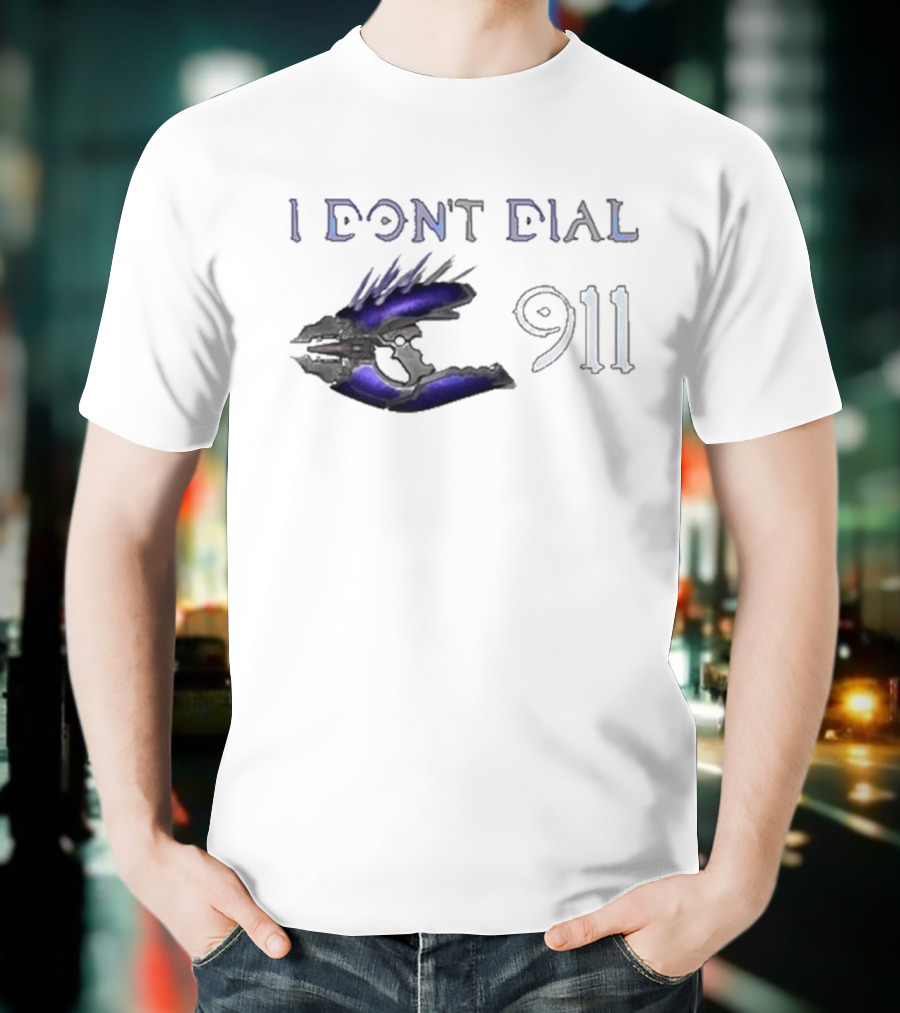 I Don't Dial 911 Halo Needler T-Shirt