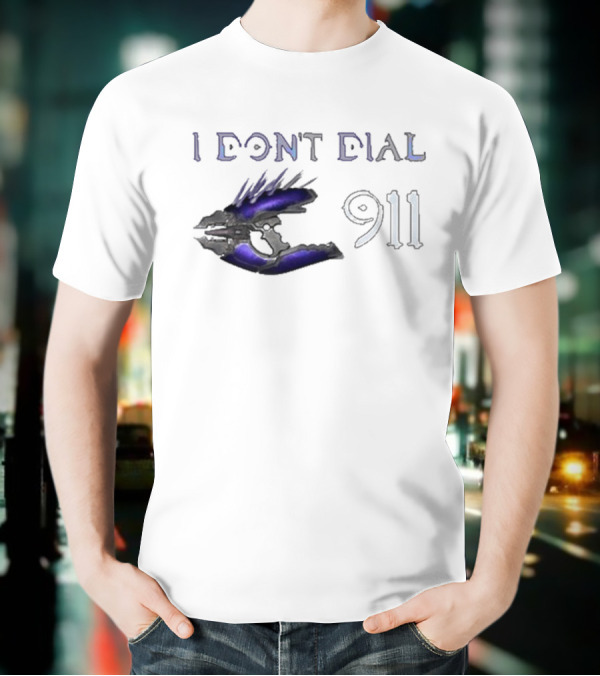 I Don't Dial 911 Halo Needler T-Shirt