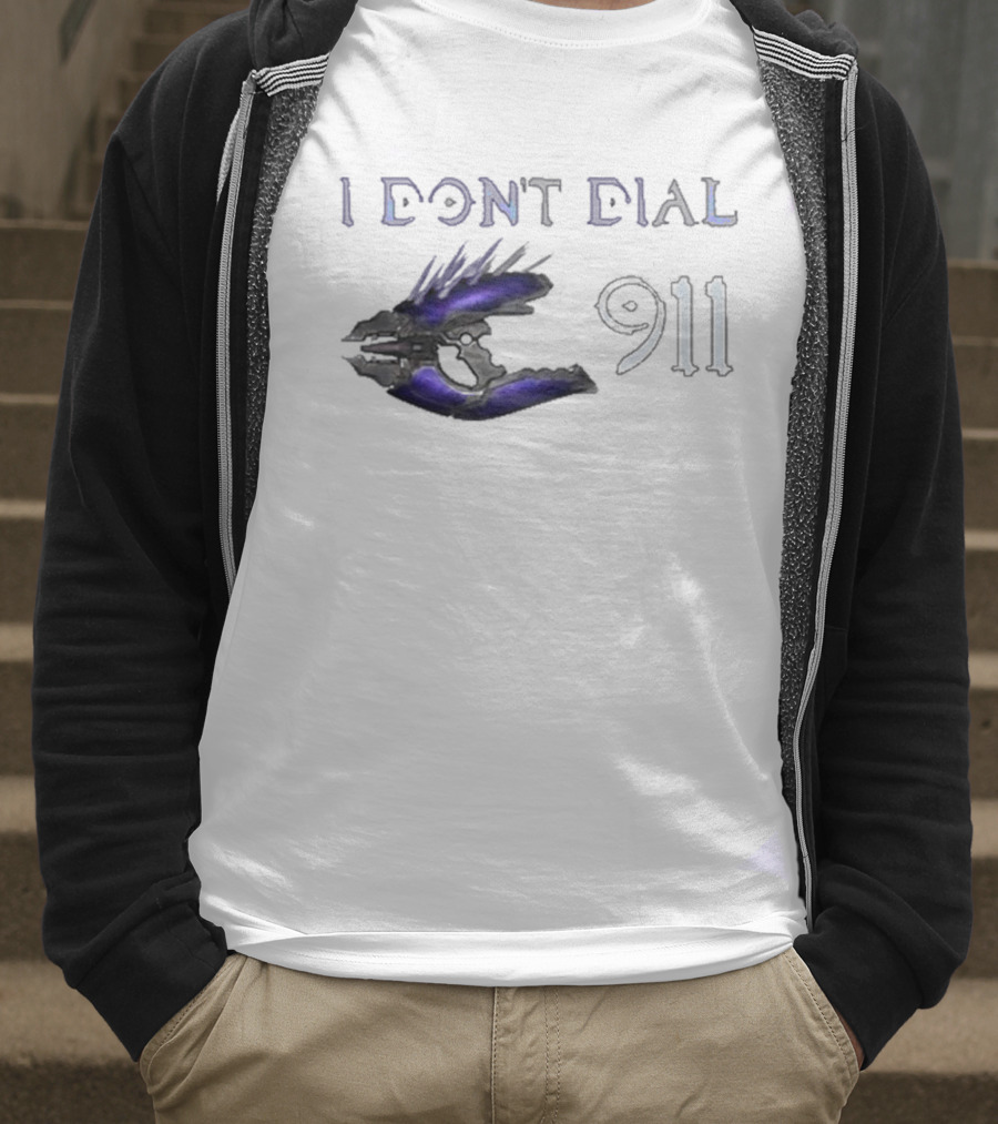 I Don't Dial 911 Halo Needler T-Shirt