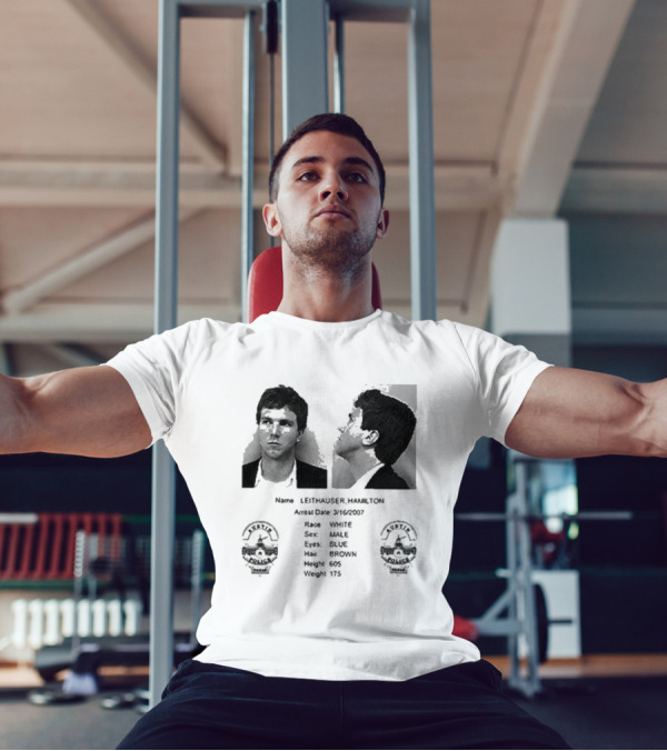 "Leithauser Hamilton Shot Los Feliz Police FBI 57484Z Height 605 Weight 175" T-Shirt