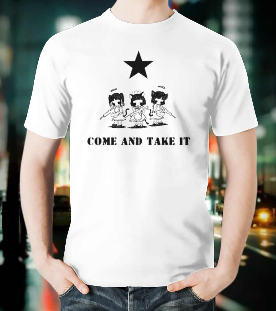 Happy UFO Oekaki Come And Take It T-Shirt
