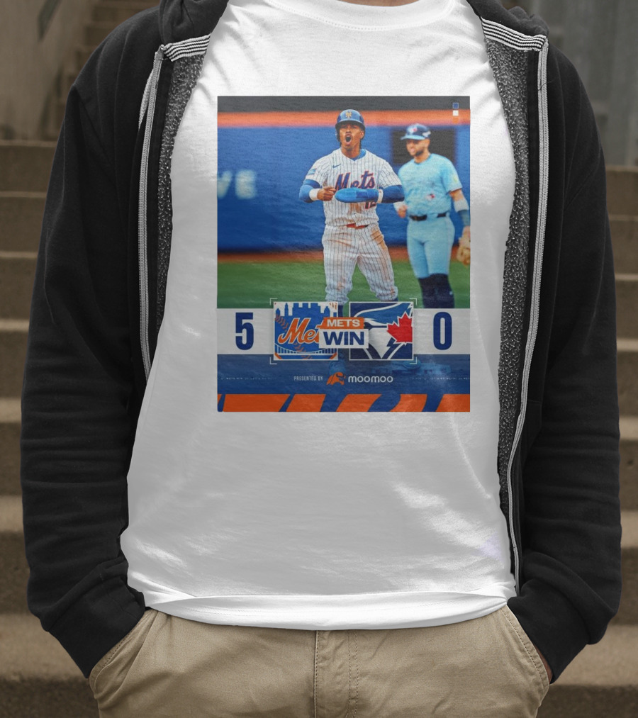 New York Mets Win 5-0 Toronto Blue Jays April 4 2025 T-Shirt