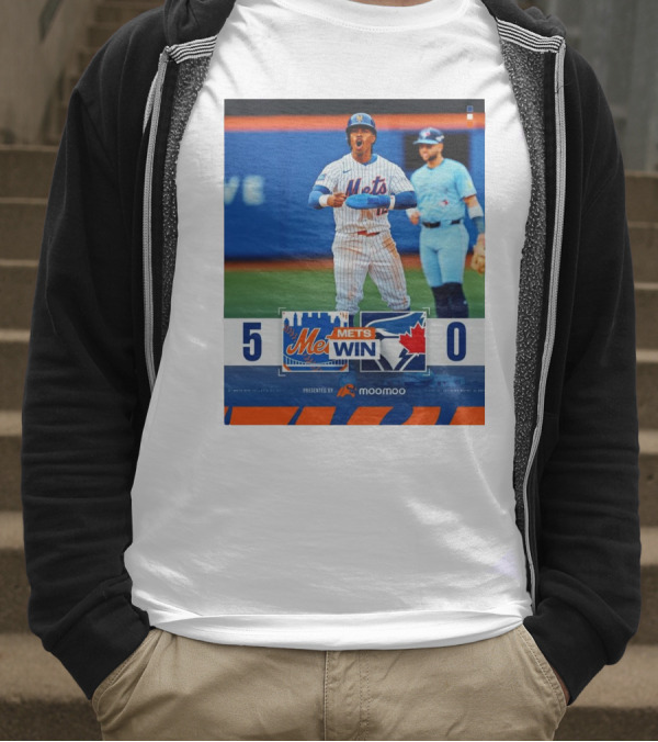 New York Mets Win 5-0 Toronto Blue Jays April 4 2025 T-Shirt