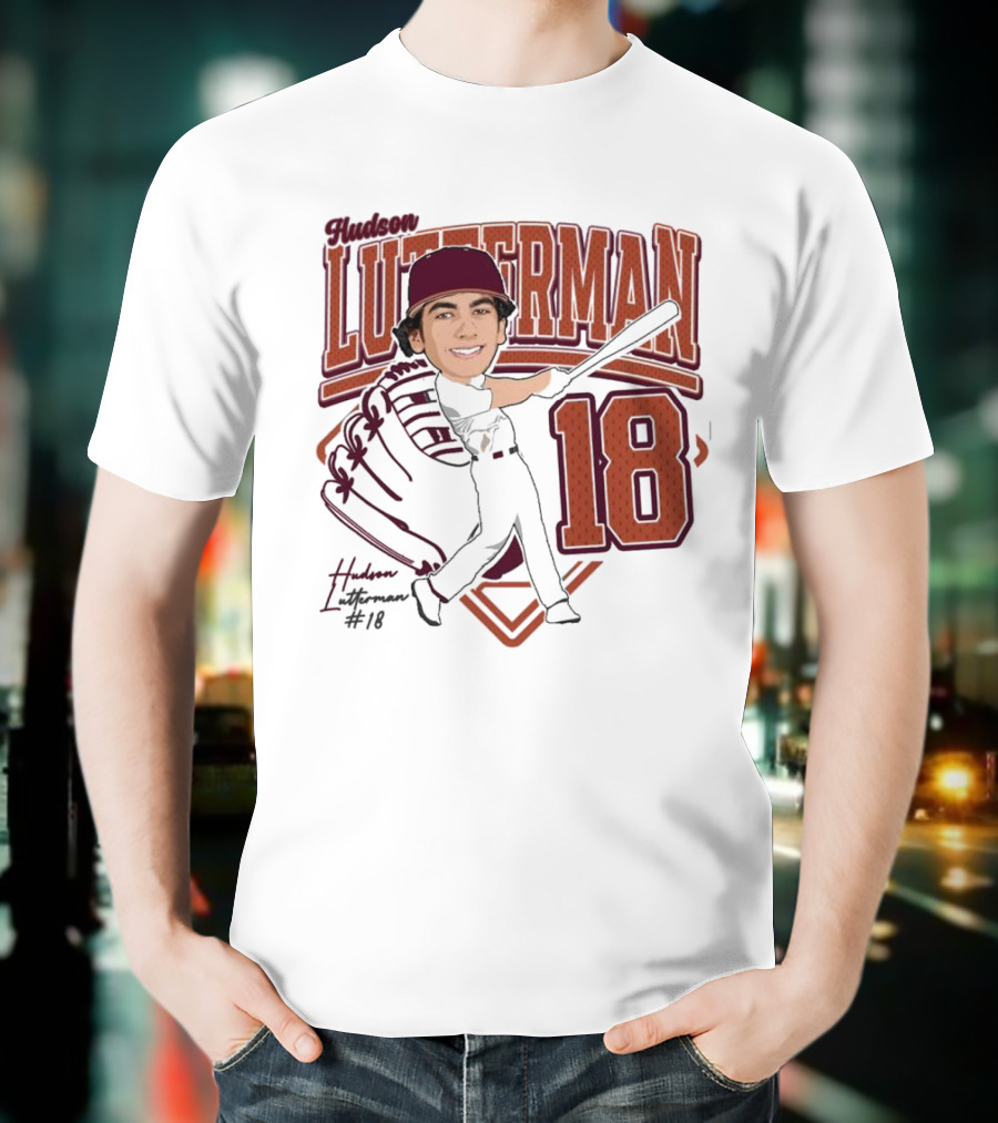 Hudson Lutterman 18 Baseball Player 2025 T-Shirt