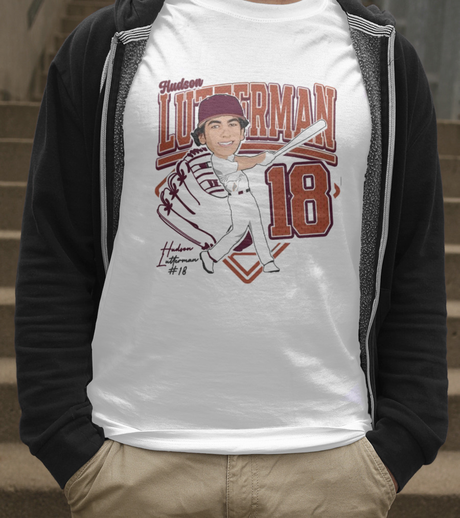 Hudson Lutterman 18 Baseball Player 2025 T-Shirt