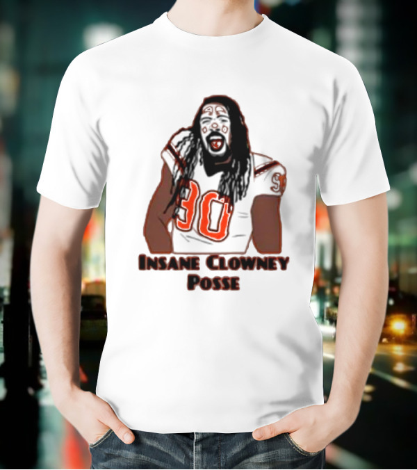 Insane Clowney Posse Player Number 90 Football Themed T-Shirt